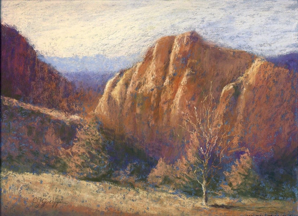 Smith Rock, pastel painting by Carla Griffin